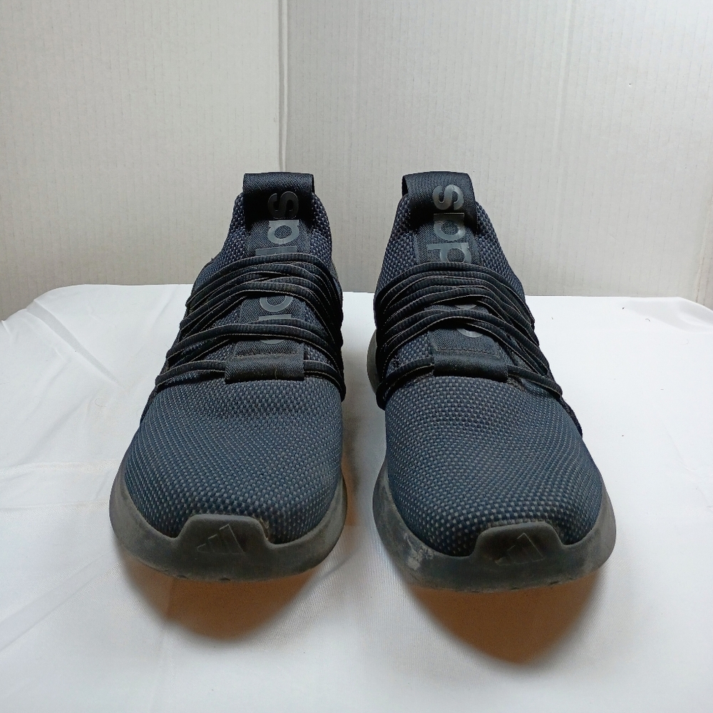 ADIDAS Lite Racer Black MENS Shoes Size 10.5.  Good Used Condition